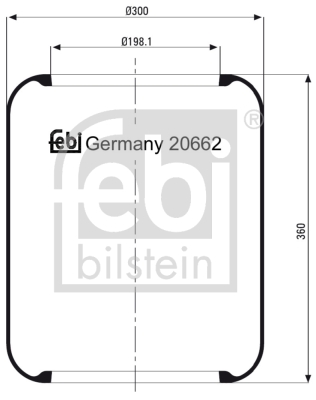 Пневморесори FB 20662 для DAF SB SB 120